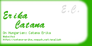 erika catana business card